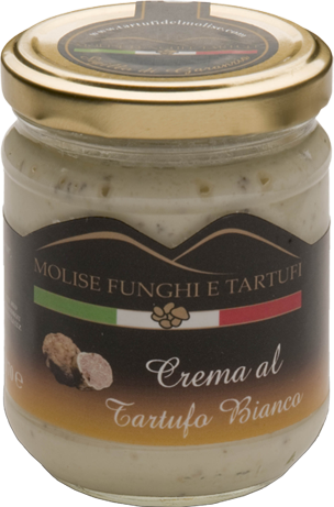 vasetto di crema di tartufo bianco